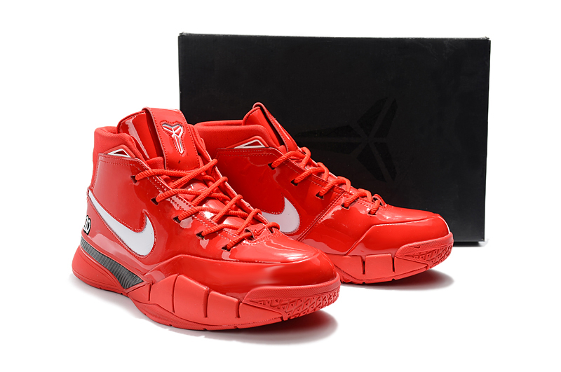 2018 Men Nike Kobe 1 Protro ZK1 Red White Shoes